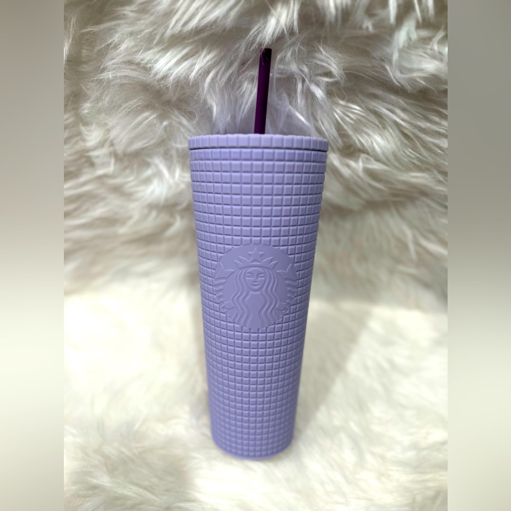 Starbucks Lilac Grid Tumbler